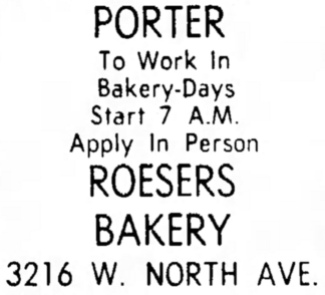 Roeser's Bakery and Father & Son Pizza - Suburbanite Economist, September 15, 1968